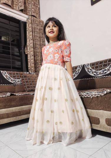NEW LAUNCING KIDS GOWN Georgette Best wholesale clothing suppliers India